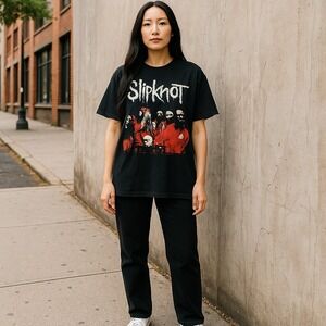 Slipknot Band T-Shirt Graphic Print‎ Heavy Metal Music Tee XL